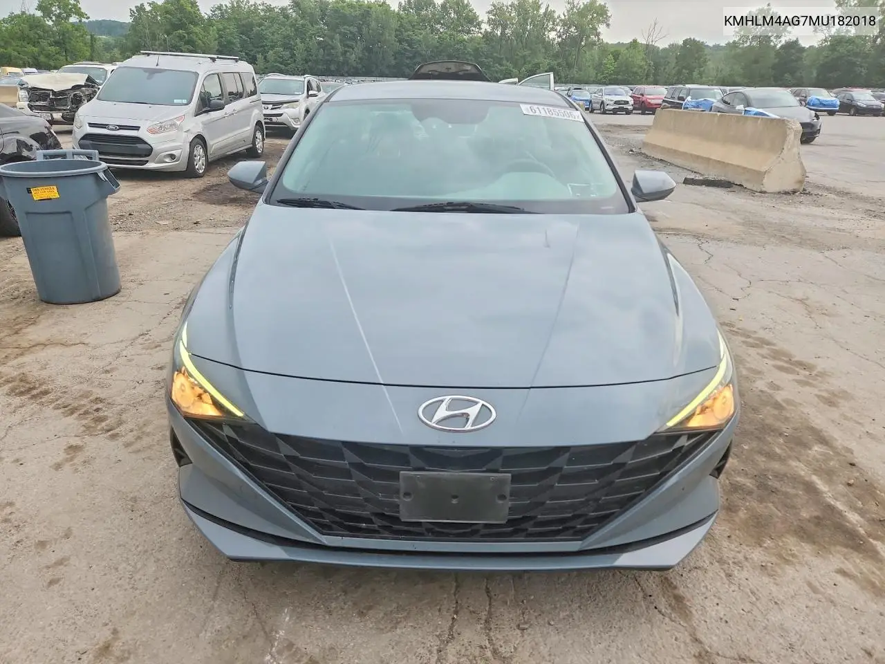 2021 Hyundai Elantra Sel VIN: KMHLM4AG7MU182018 Lot: 61185506
