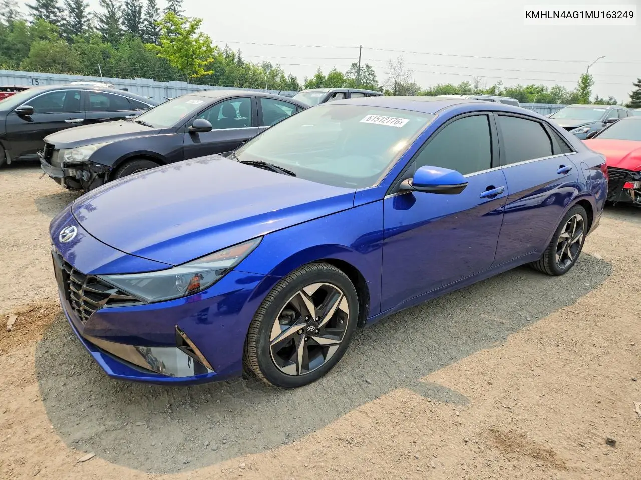 2021 Hyundai Elantra Sel VIN: KMHLN4AG1MU163249 Lot: 61512776