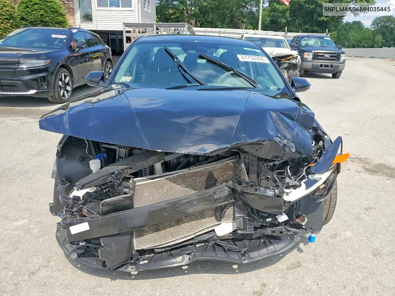 2021 Hyundai Elantra Sel VIN: 5NPLM4AG6MH035445 Lot: 61750356