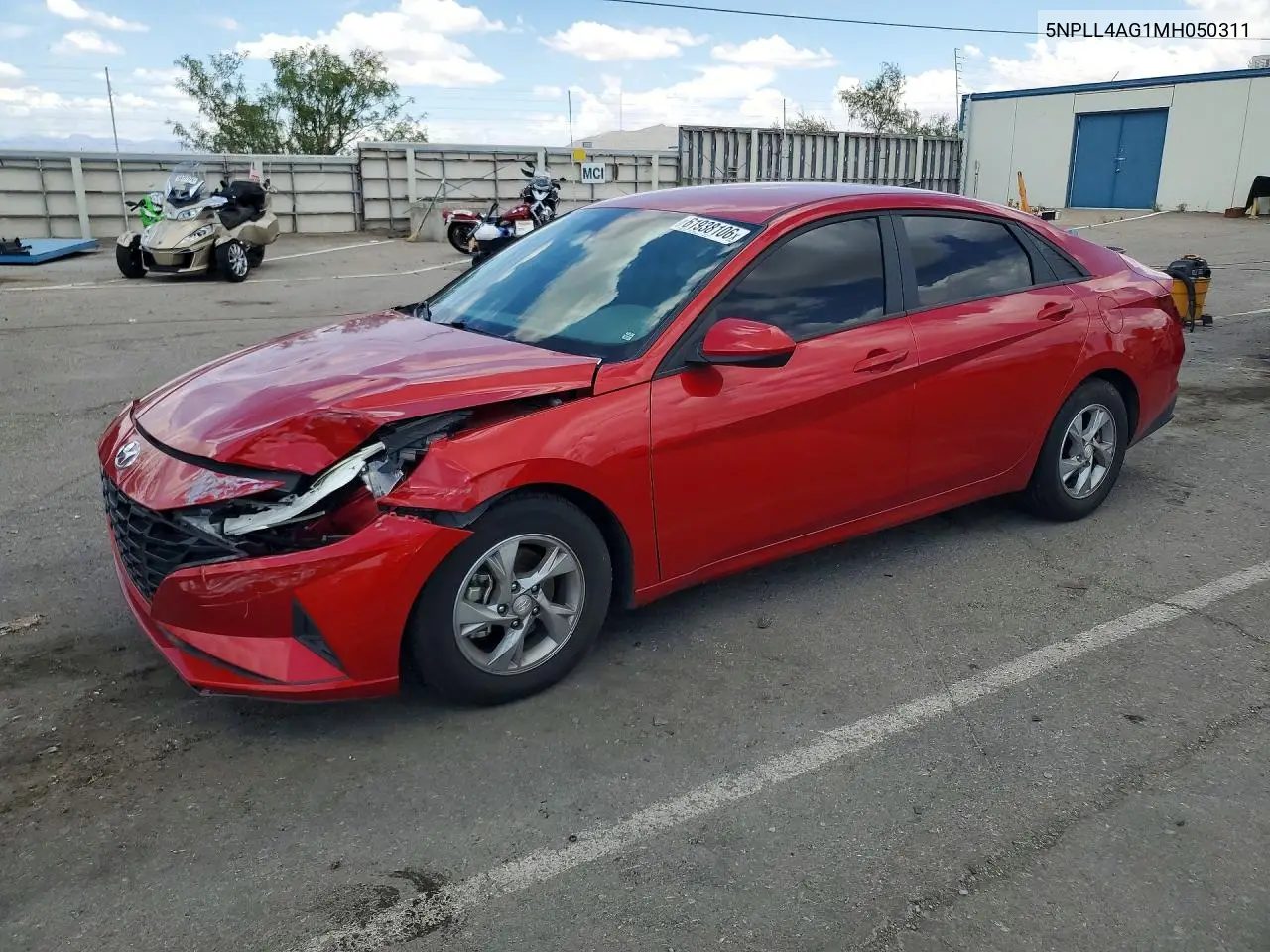 2021 Hyundai Elantra Se VIN: 5NPLL4AG1MH050311 Lot: 61938106