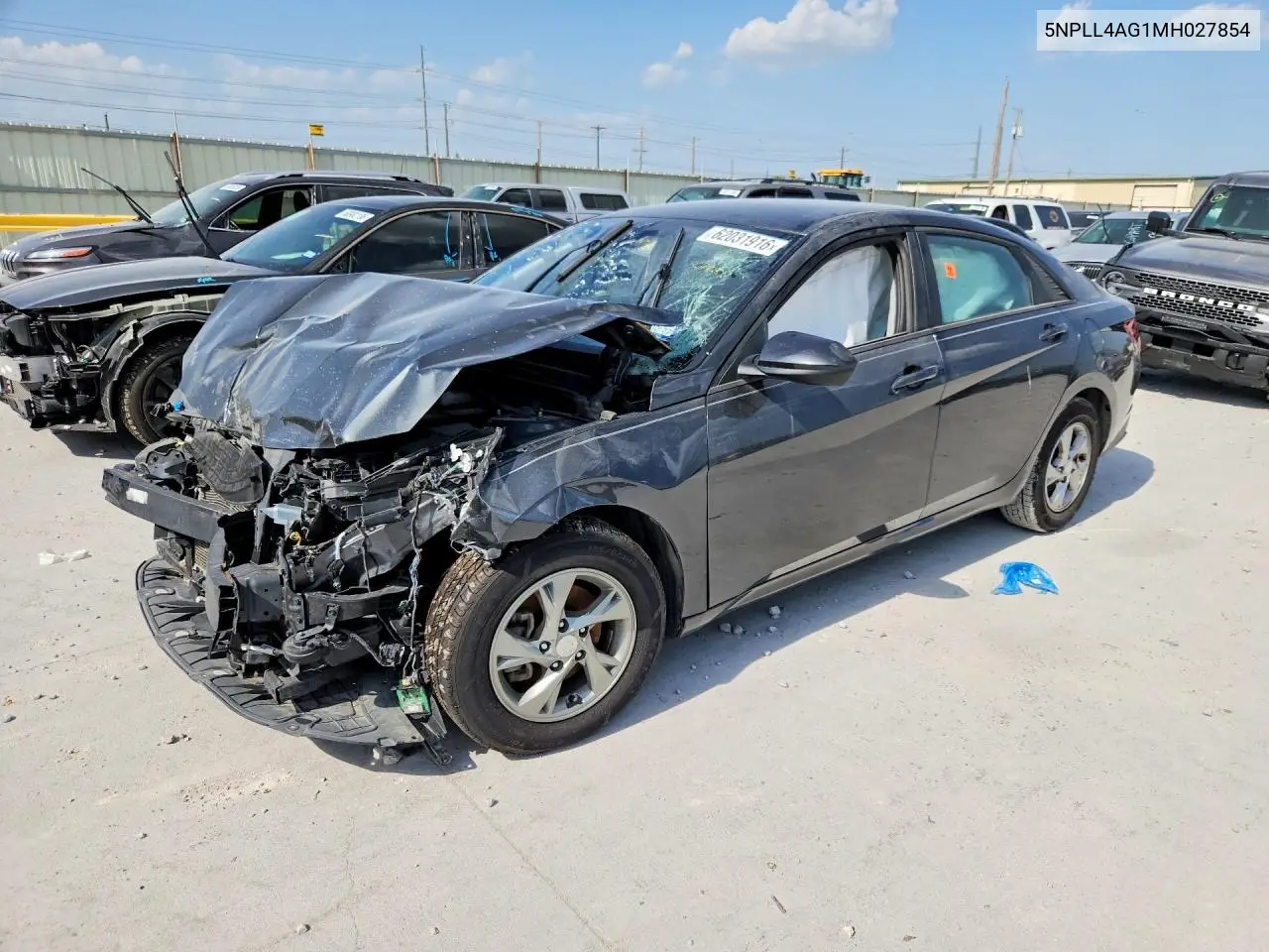 2021 Hyundai Elantra Se VIN: 5NPLL4AG1MH027854 Lot: 62031916