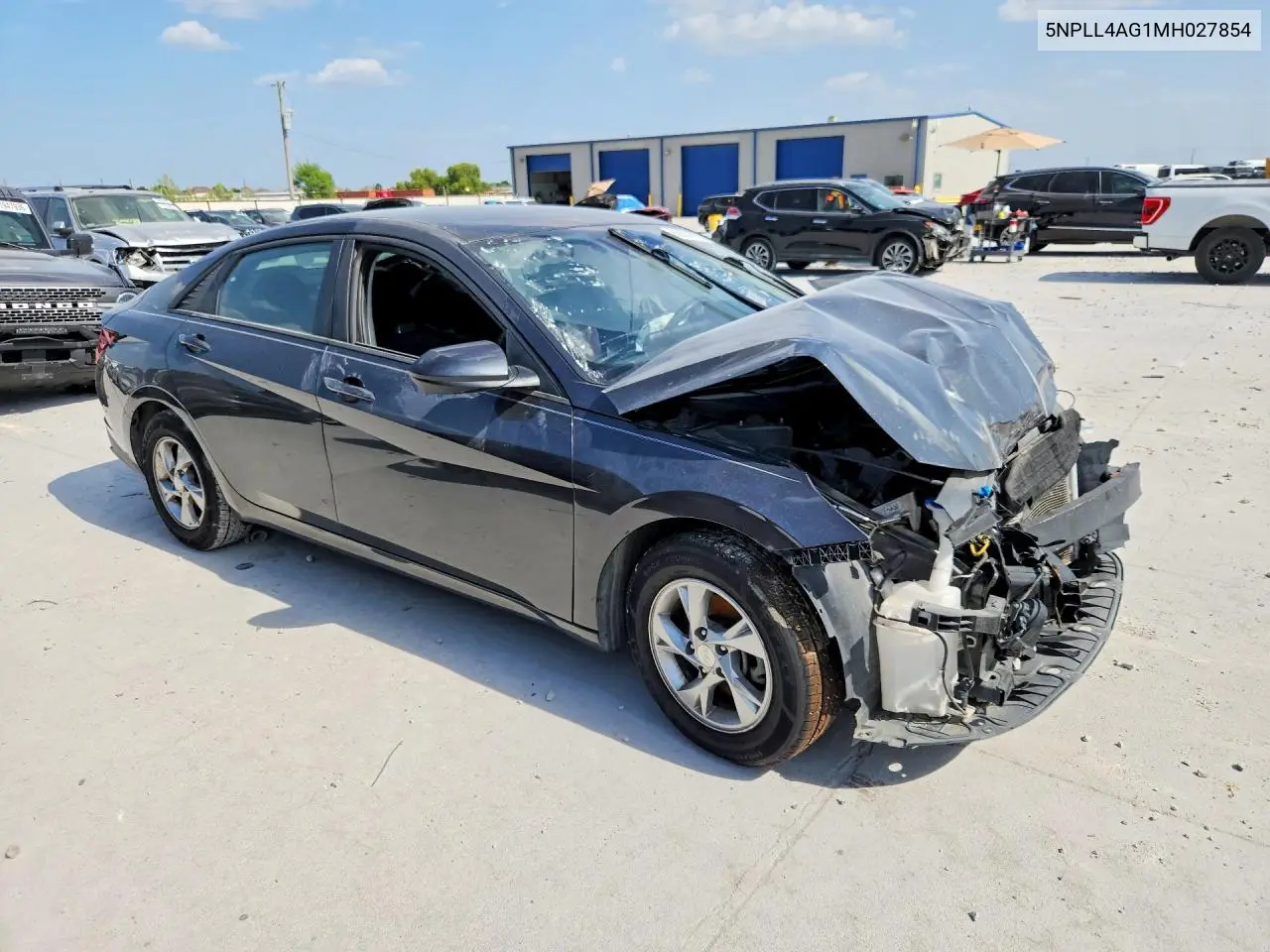 2021 Hyundai Elantra Se VIN: 5NPLL4AG1MH027854 Lot: 62031916