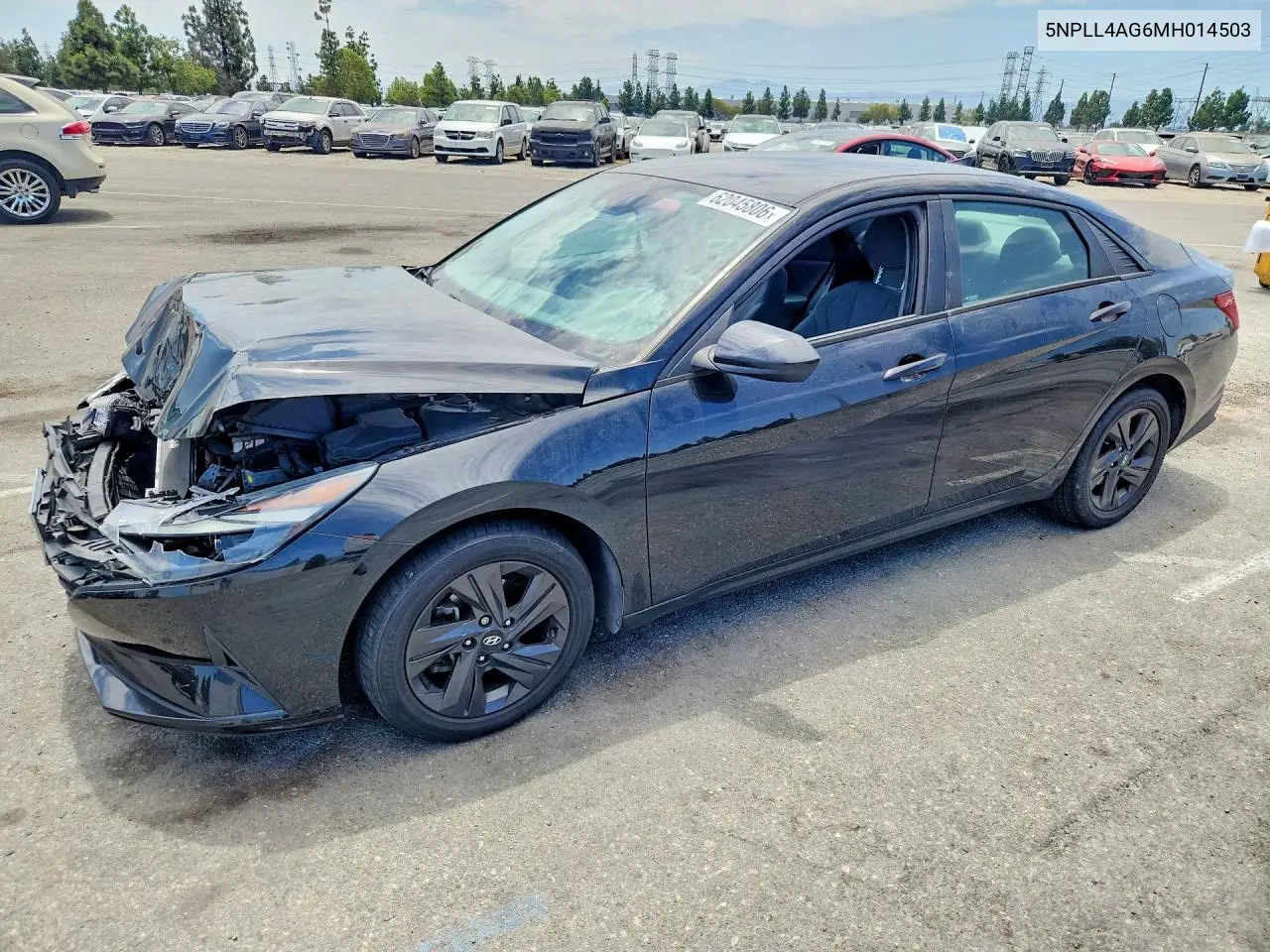 2021 Hyundai Elantra Se VIN: 5NPLL4AG6MH014503 Lot: 62045806