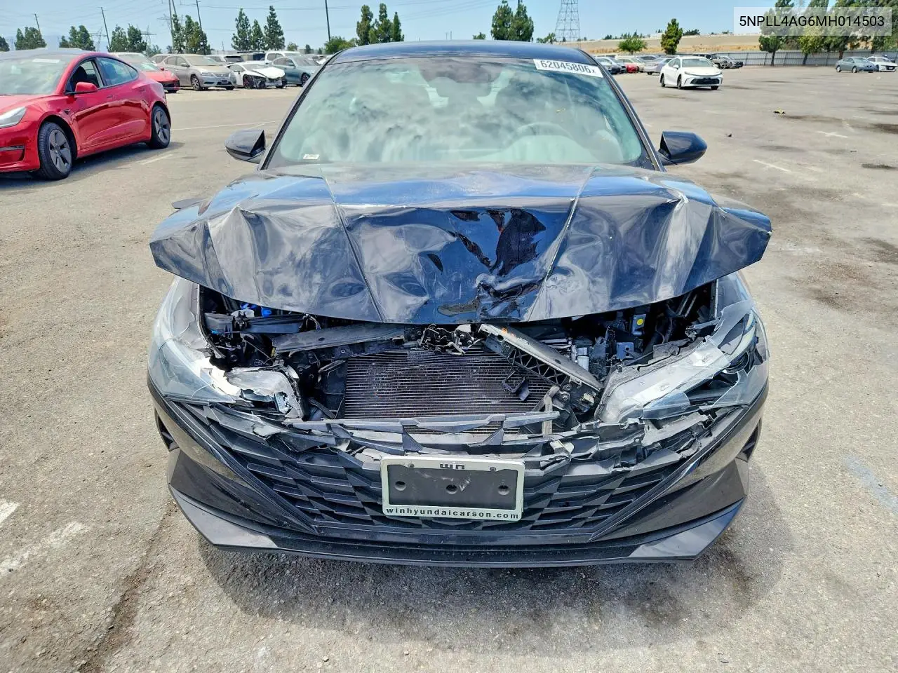 2021 Hyundai Elantra Se VIN: 5NPLL4AG6MH014503 Lot: 62045806