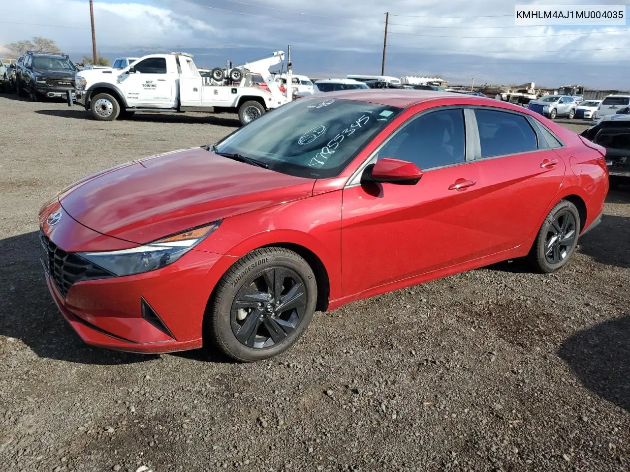 KMHLM4AJ1MU004035 2021 Hyundai Elantra