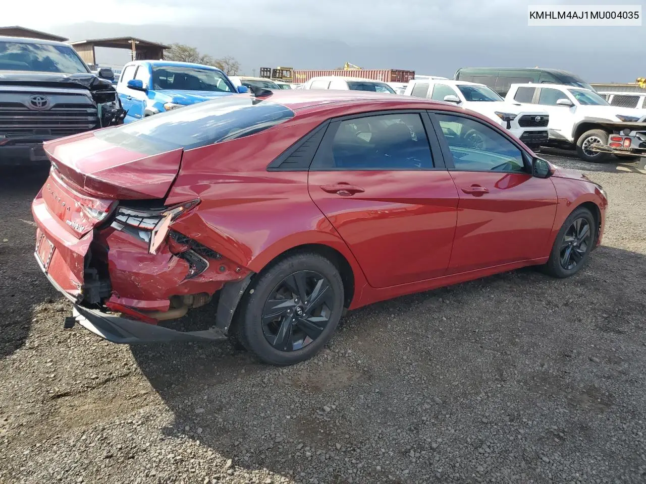 KMHLM4AJ1MU004035 2021 Hyundai Elantra