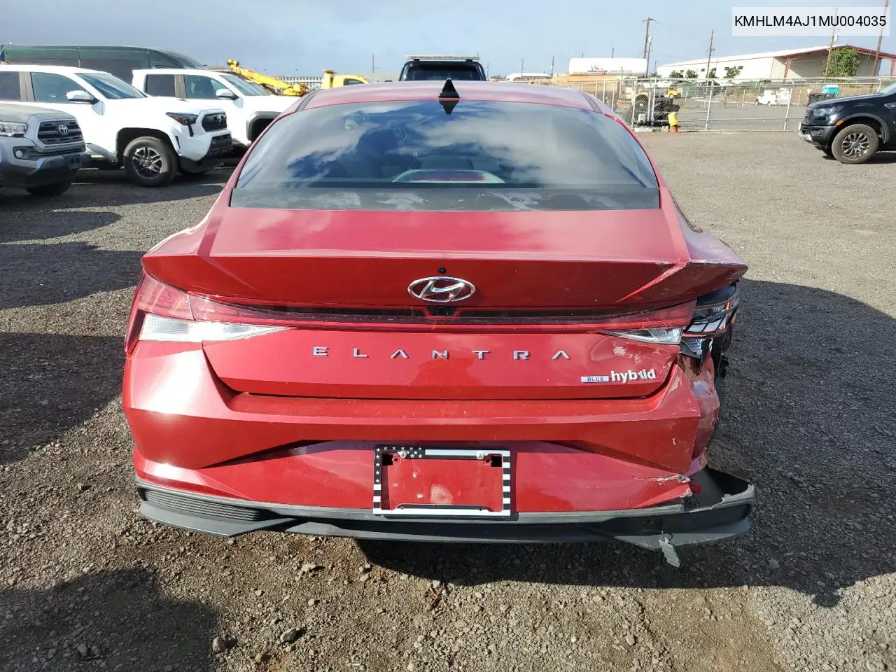 KMHLM4AJ1MU004035 2021 Hyundai Elantra