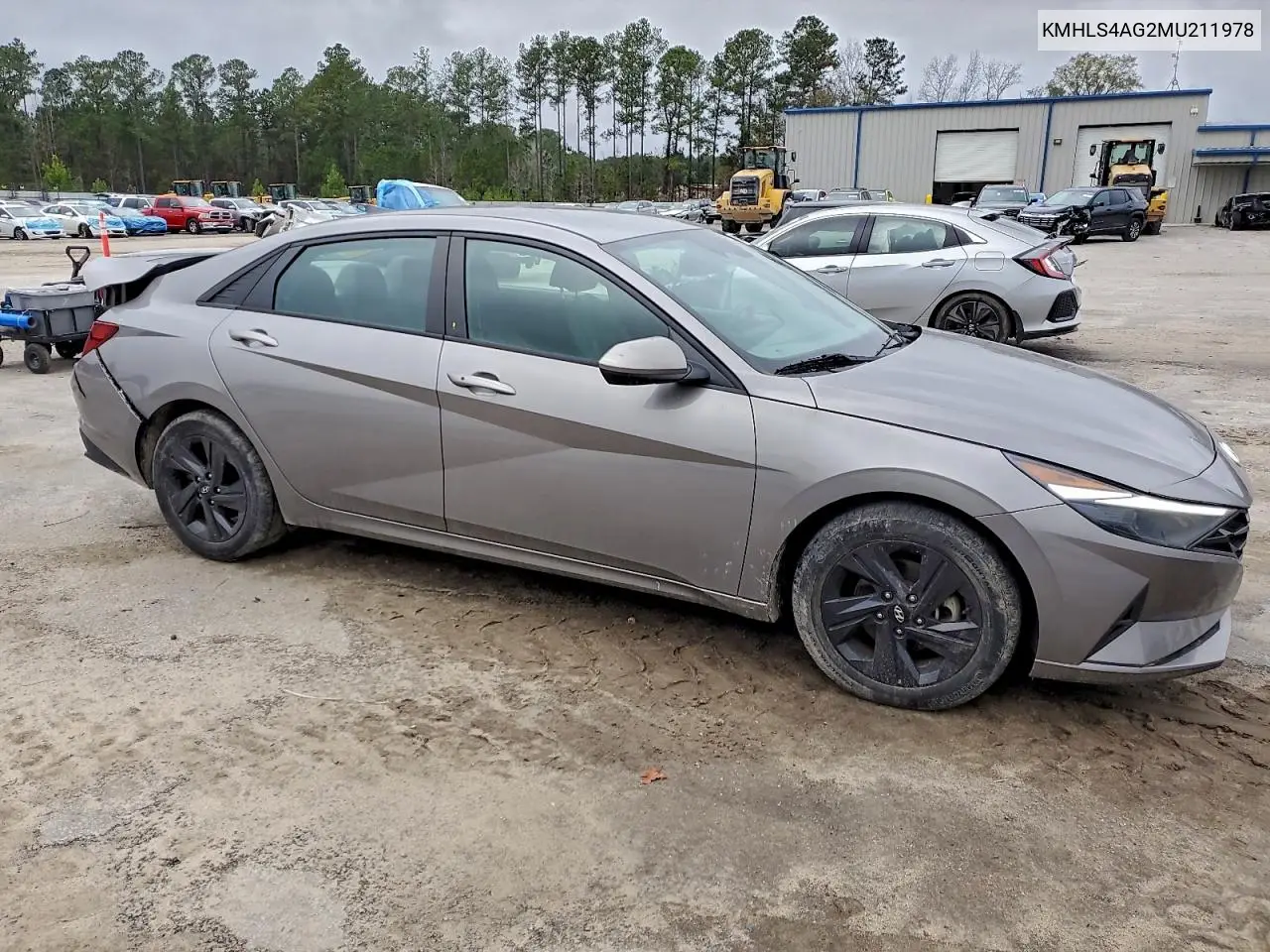 KMHLS4AG2MU211978 2021 Hyundai Elantra Sel