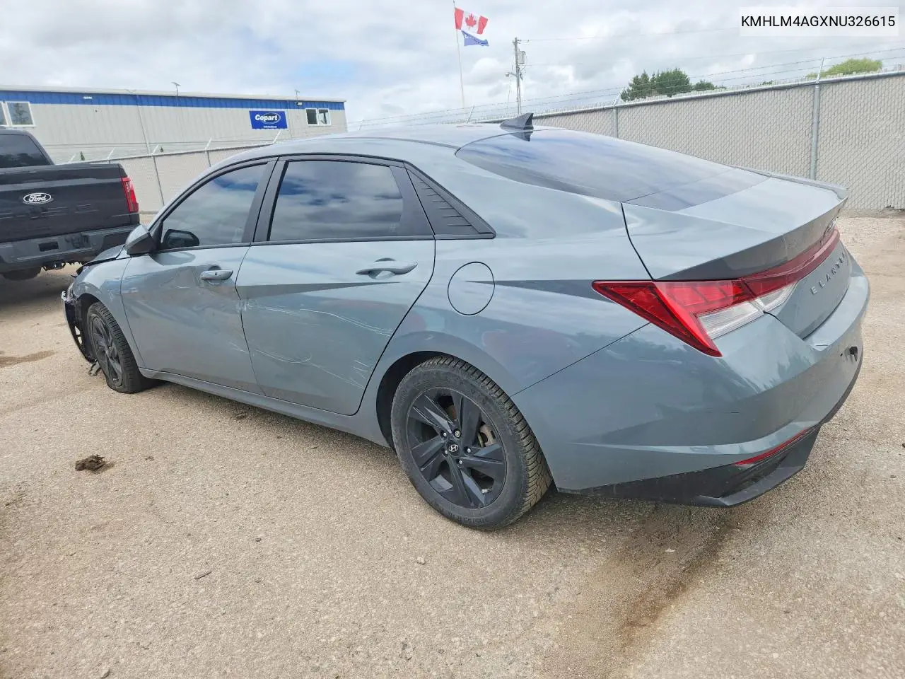 2022 Hyundai Elantra Sel VIN: KMHLM4AGXNU326615 Lot: 53613216