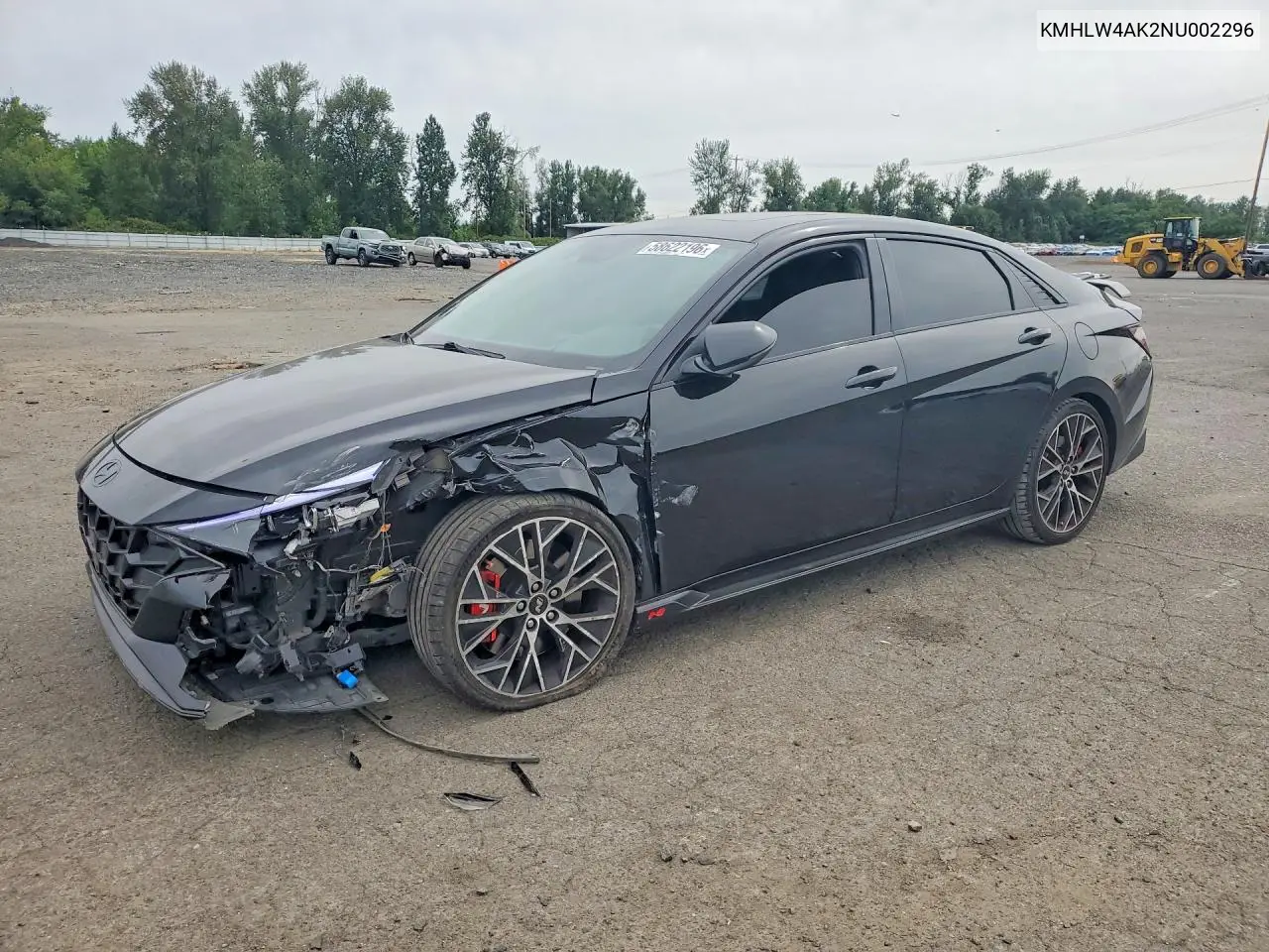 2022 Hyundai Elantra N Base VIN: KMHLW4AK2NU002296 Lot: 58622196