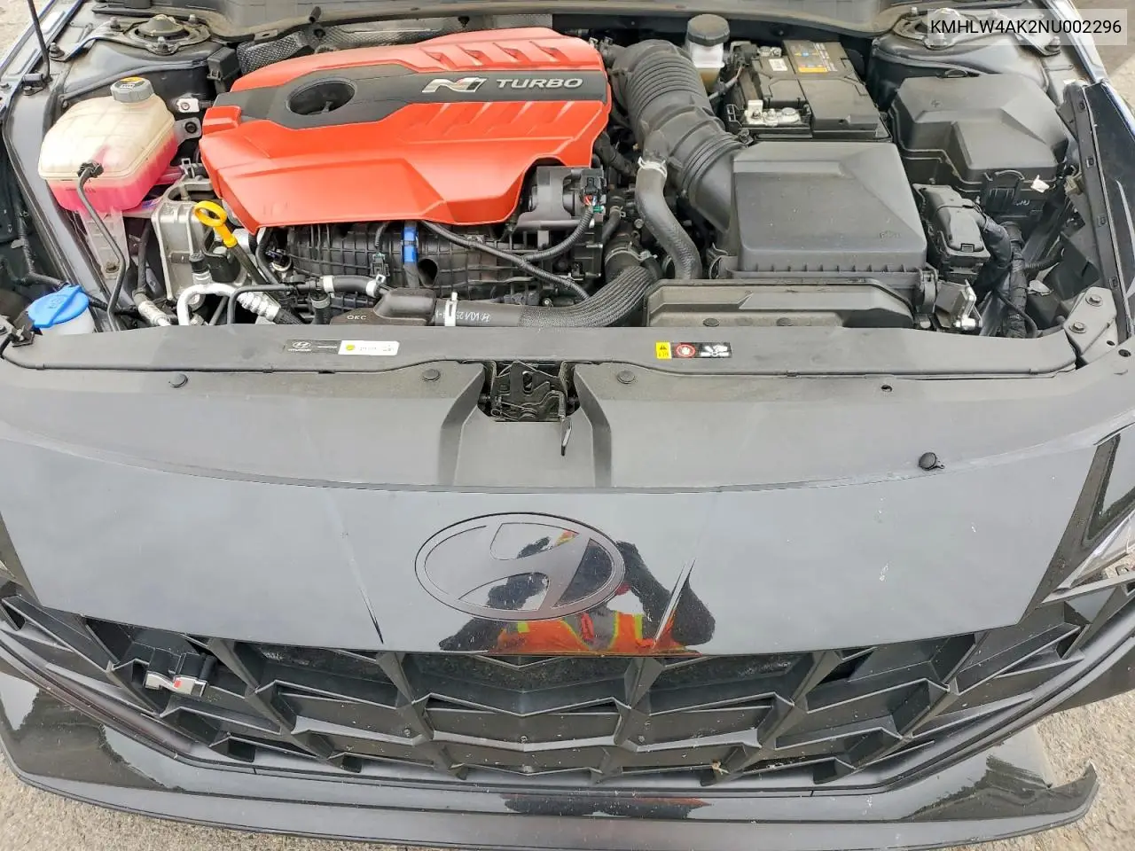2022 Hyundai Elantra N Base VIN: KMHLW4AK2NU002296 Lot: 58622196