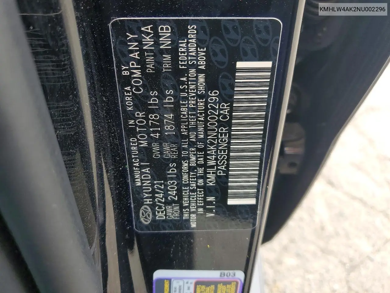 2022 Hyundai Elantra N Base VIN: KMHLW4AK2NU002296 Lot: 58622196