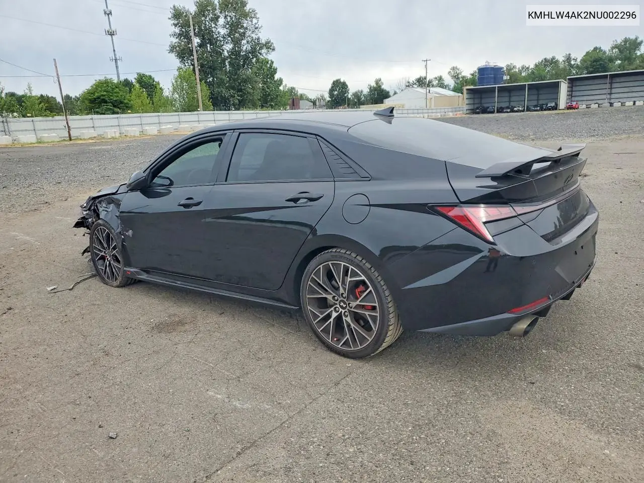 2022 Hyundai Elantra N Base VIN: KMHLW4AK2NU002296 Lot: 58622196
