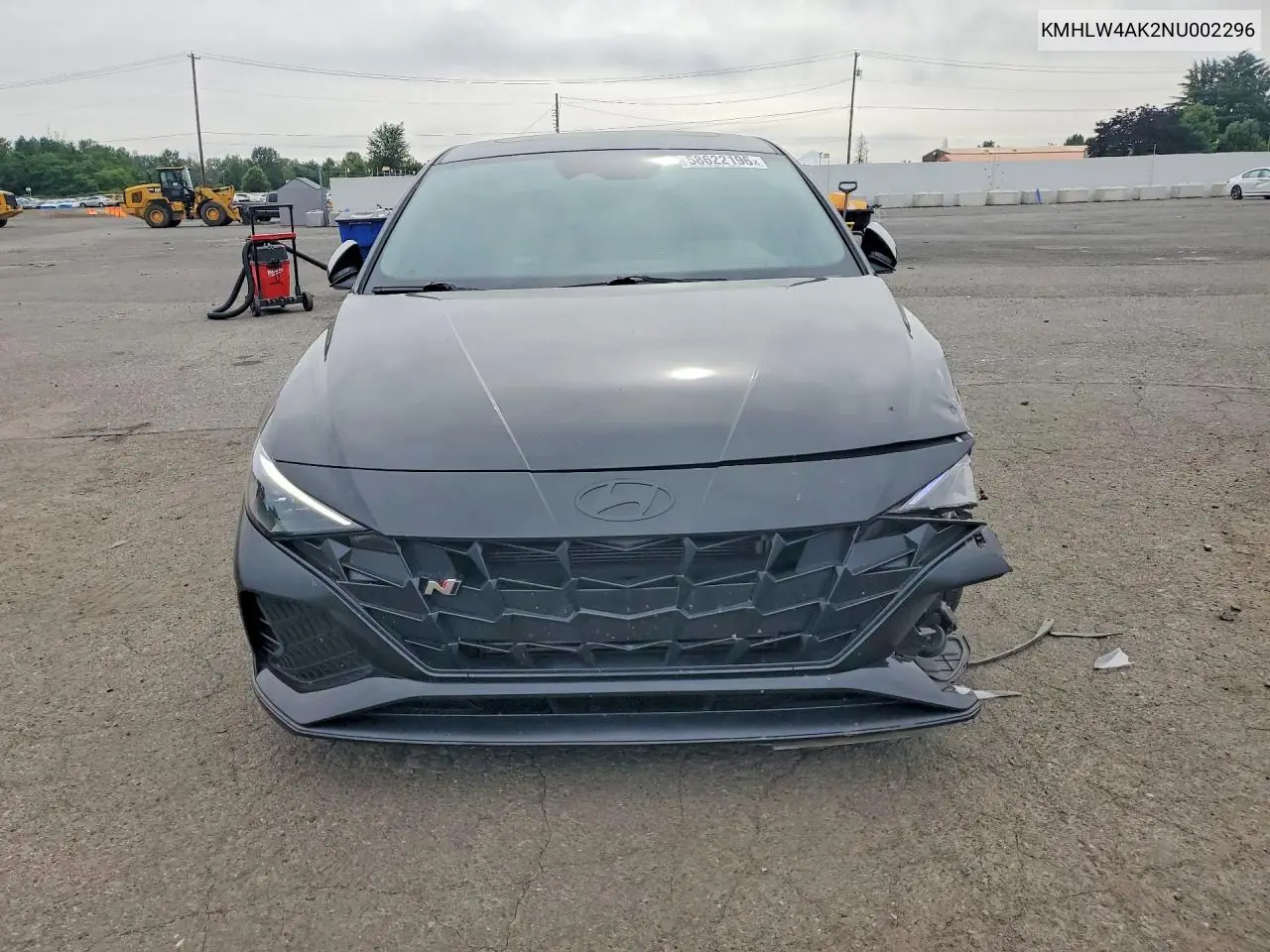 2022 Hyundai Elantra N Base VIN: KMHLW4AK2NU002296 Lot: 58622196