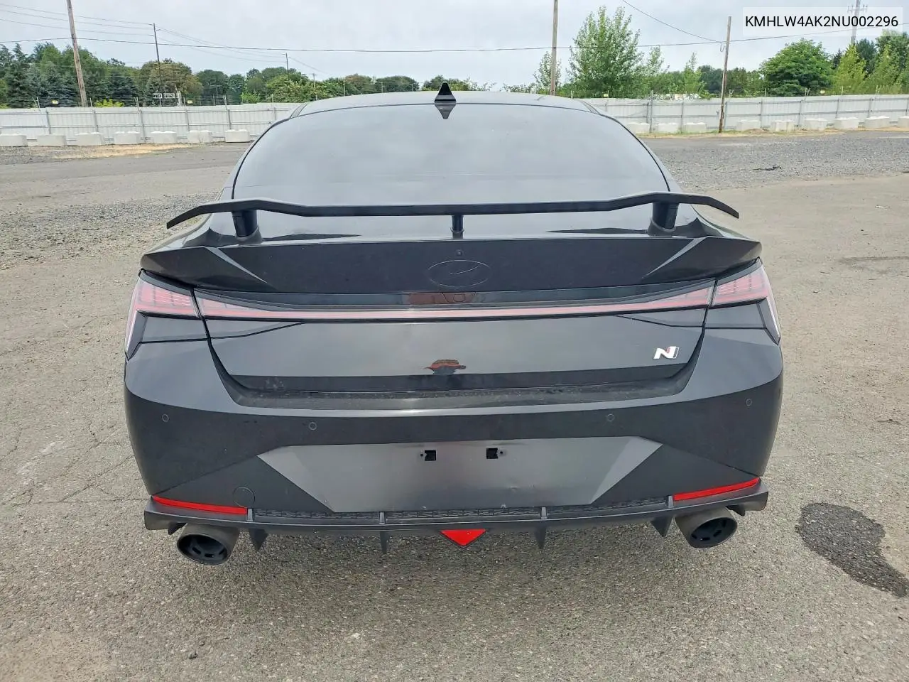 2022 Hyundai Elantra N Base VIN: KMHLW4AK2NU002296 Lot: 58622196