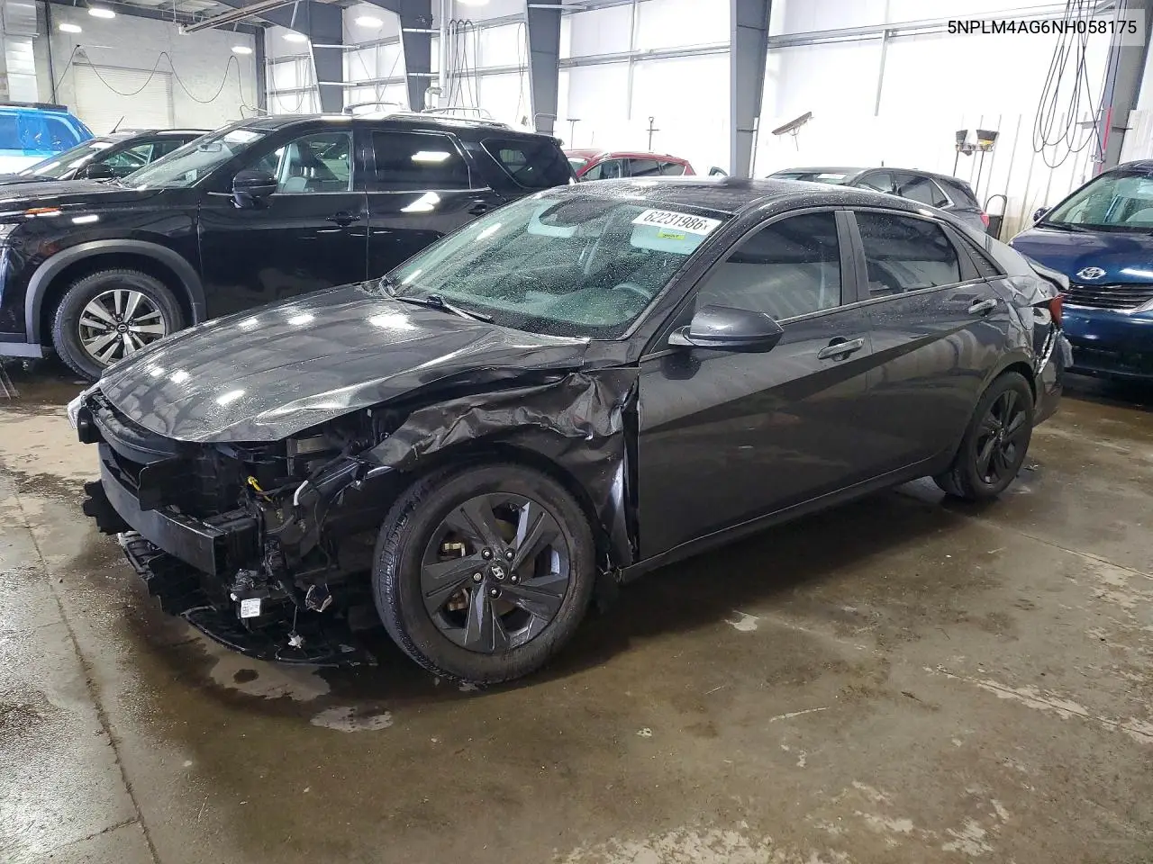 2022 Hyundai Elantra Sel VIN: 5NPLM4AG6NH058175 Lot: 62231986