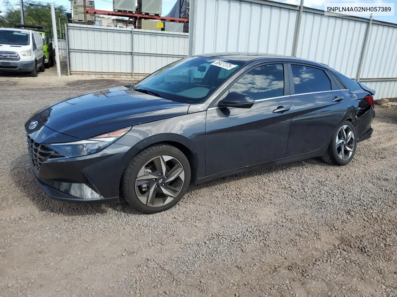 5NPLN4AG2NH057389 2022 Hyundai Elantra Sel