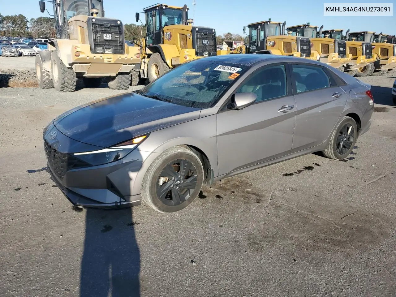 KMHLS4AG4NU273691 2022 Hyundai Elantra Sel