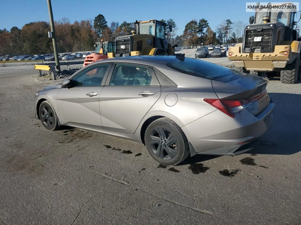 KMHLS4AG4NU273691 2022 Hyundai Elantra Sel