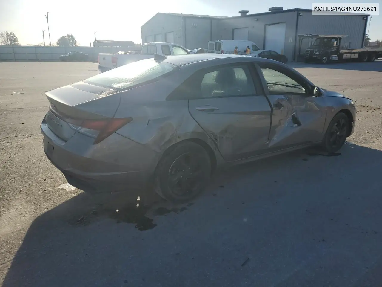 KMHLS4AG4NU273691 2022 Hyundai Elantra Sel