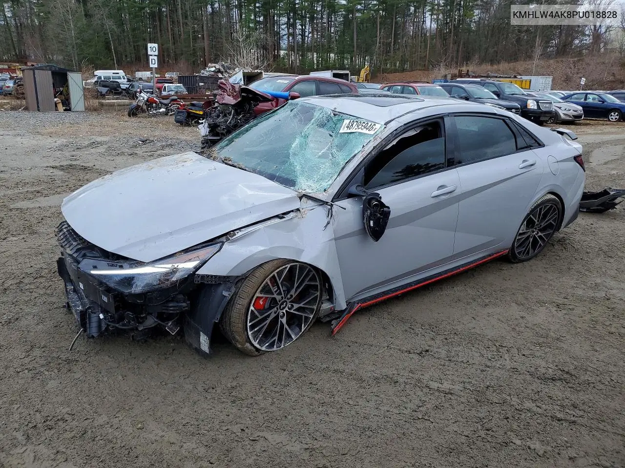 2023 Hyundai Elantra N Base VIN: KMHLW4AK8PU018828 Lot: 48795946