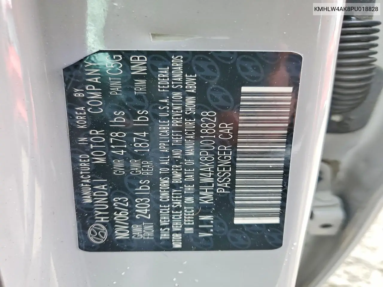 2023 Hyundai Elantra N Base VIN: KMHLW4AK8PU018828 Lot: 48795946