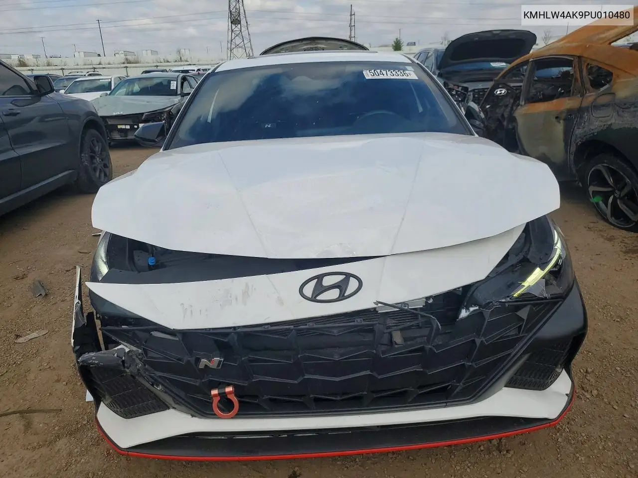 2023 Hyundai Elantra N Base VIN: KMHLW4AK9PU010480 Lot: 50473336