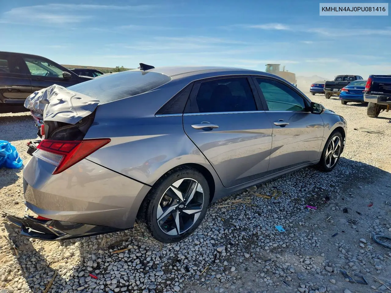 2023 Hyundai Elantra Limited VIN: KMHLN4AJ0PU081416 Lot: 56167896