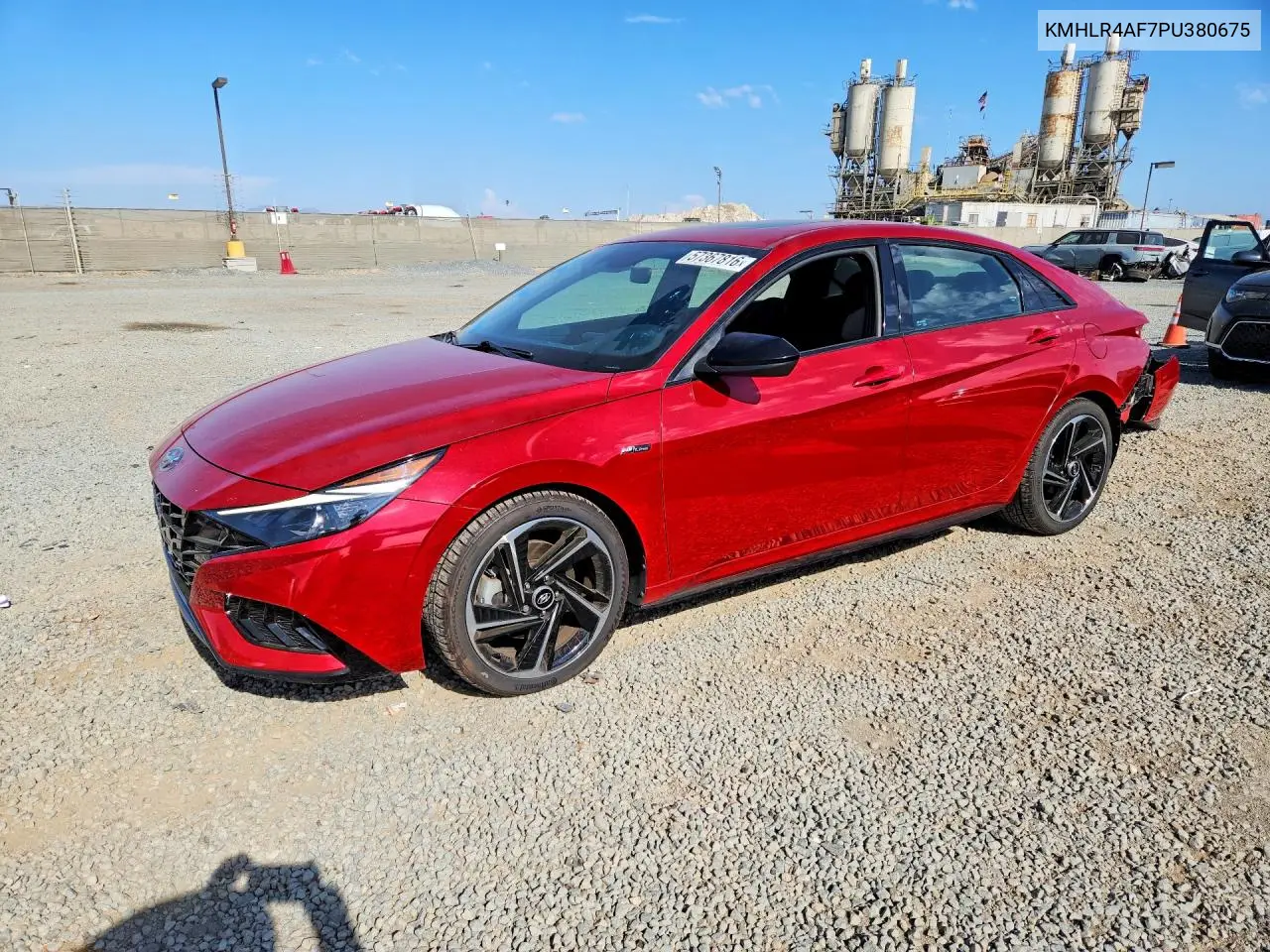 2023 Hyundai Elantra N Line VIN: KMHLR4AF7PU380675 Lot: 57367816