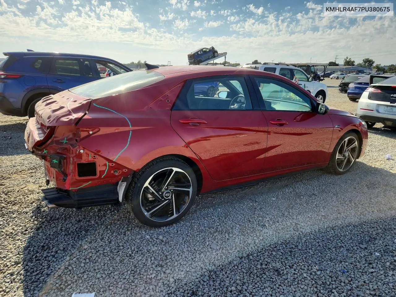 2023 Hyundai Elantra N Line VIN: KMHLR4AF7PU380675 Lot: 57367816