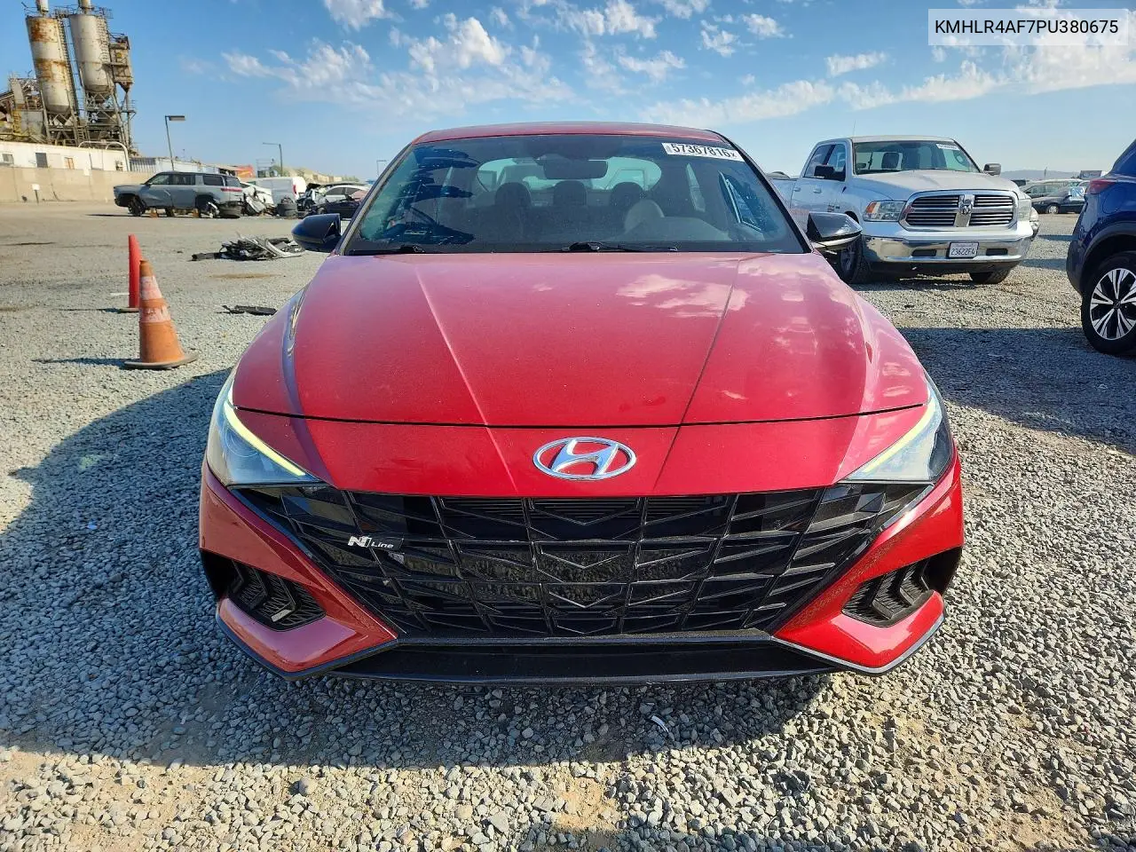 2023 Hyundai Elantra N Line VIN: KMHLR4AF7PU380675 Lot: 57367816