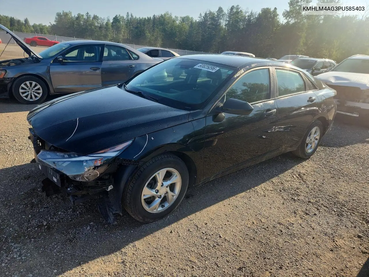 2023 Hyundai Elantra Sel VIN: KMHLM4AG3PU585403 Lot: 60825096