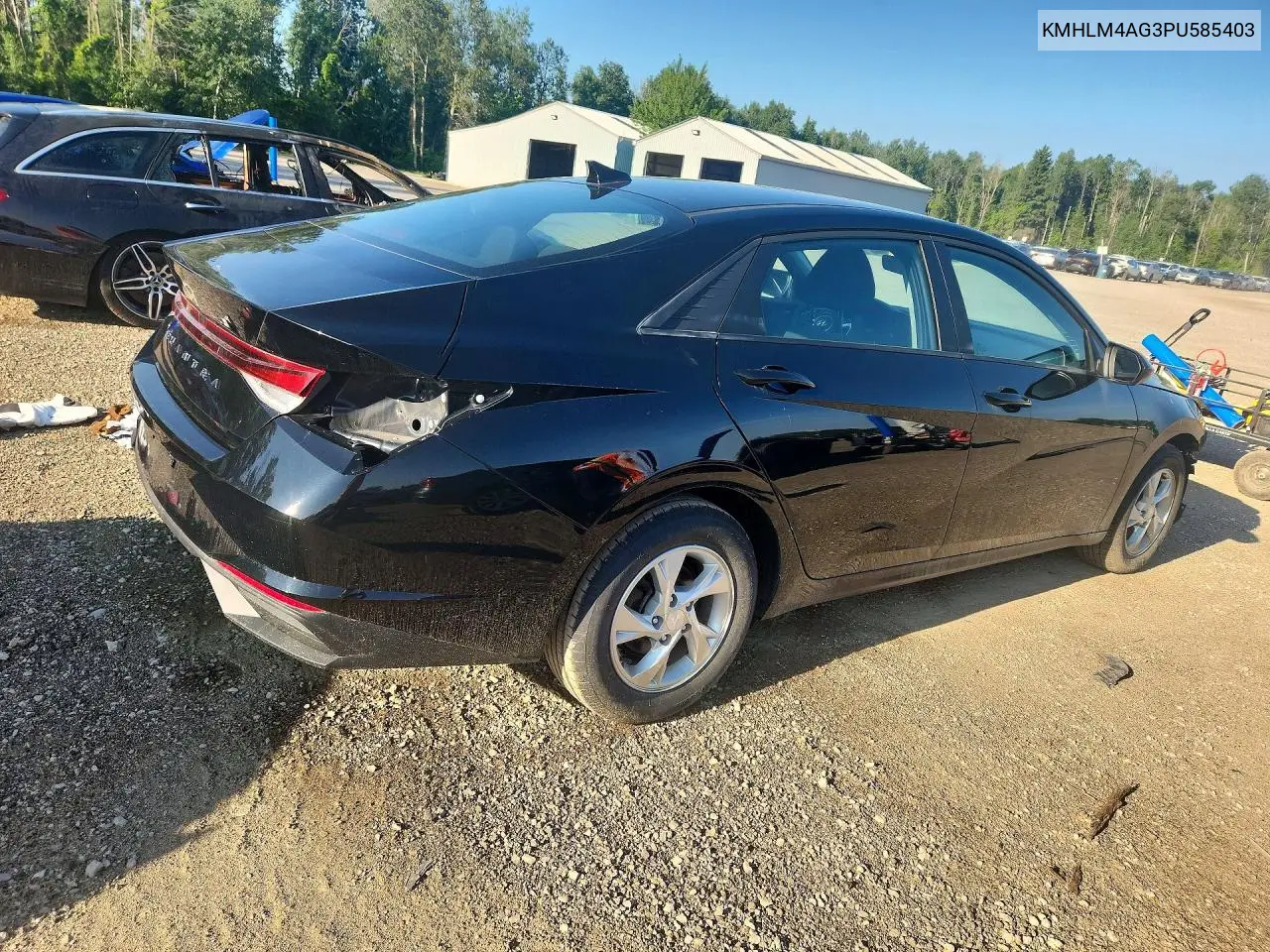 2023 Hyundai Elantra Sel VIN: KMHLM4AG3PU585403 Lot: 60825096