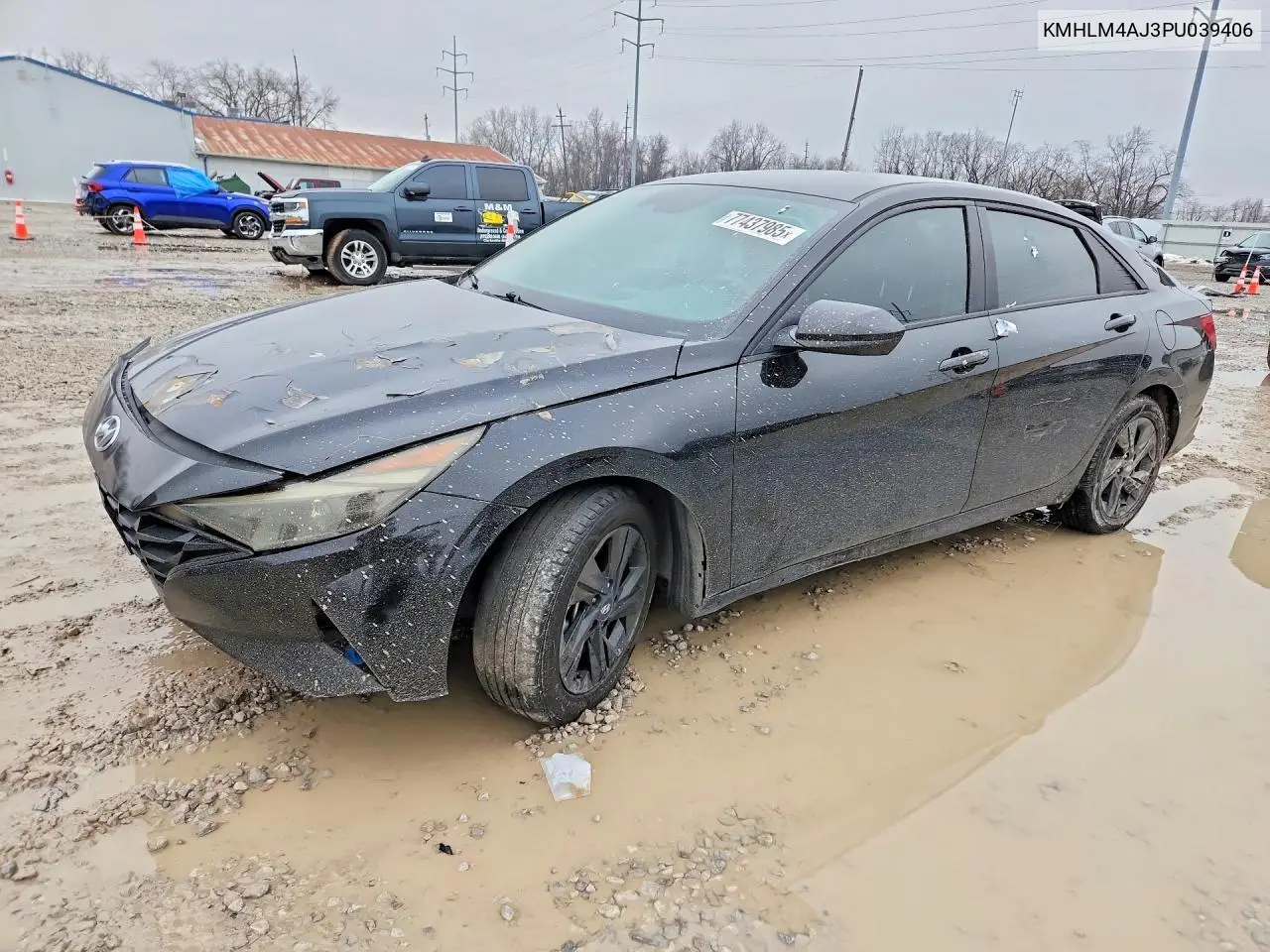 2023 Hyundai Elantra Hybrid 4D Sedan Blue