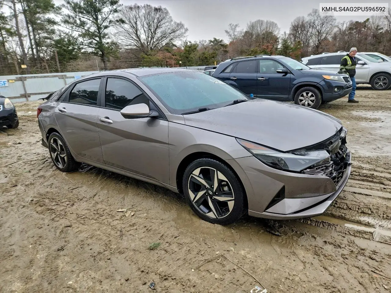 KMHLS4AG2PU596592 2023 Hyundai Elantra Sel