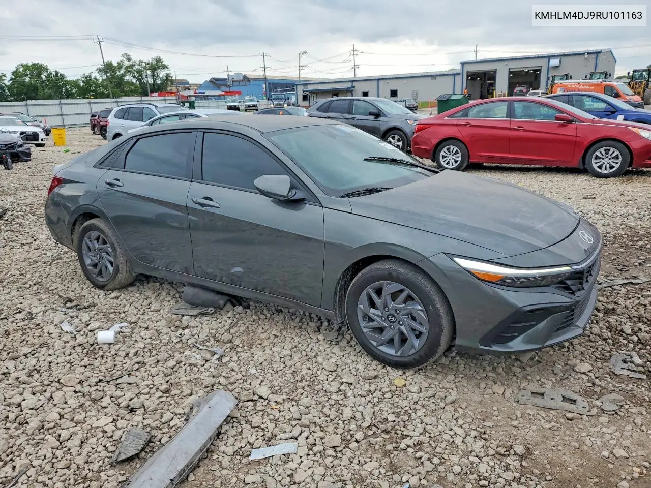 KMHLM4DJ9RU101163 2024 Hyundai Elantra Blue