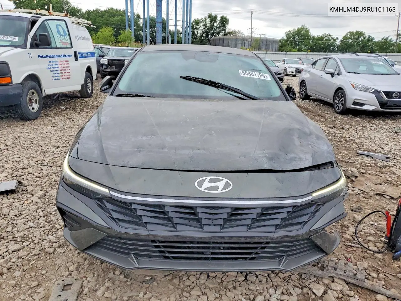 KMHLM4DJ9RU101163 2024 Hyundai Elantra Blue