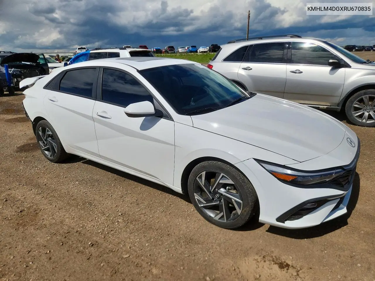 2024 Hyundai Elantra Sel VIN: KMHLM4DGXRU670835 Lot: 59720876