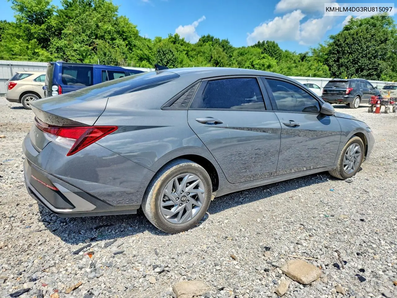 2024 Hyundai Elantra Sel VIN: KMHLM4DG3RU815097 Lot: 60052546