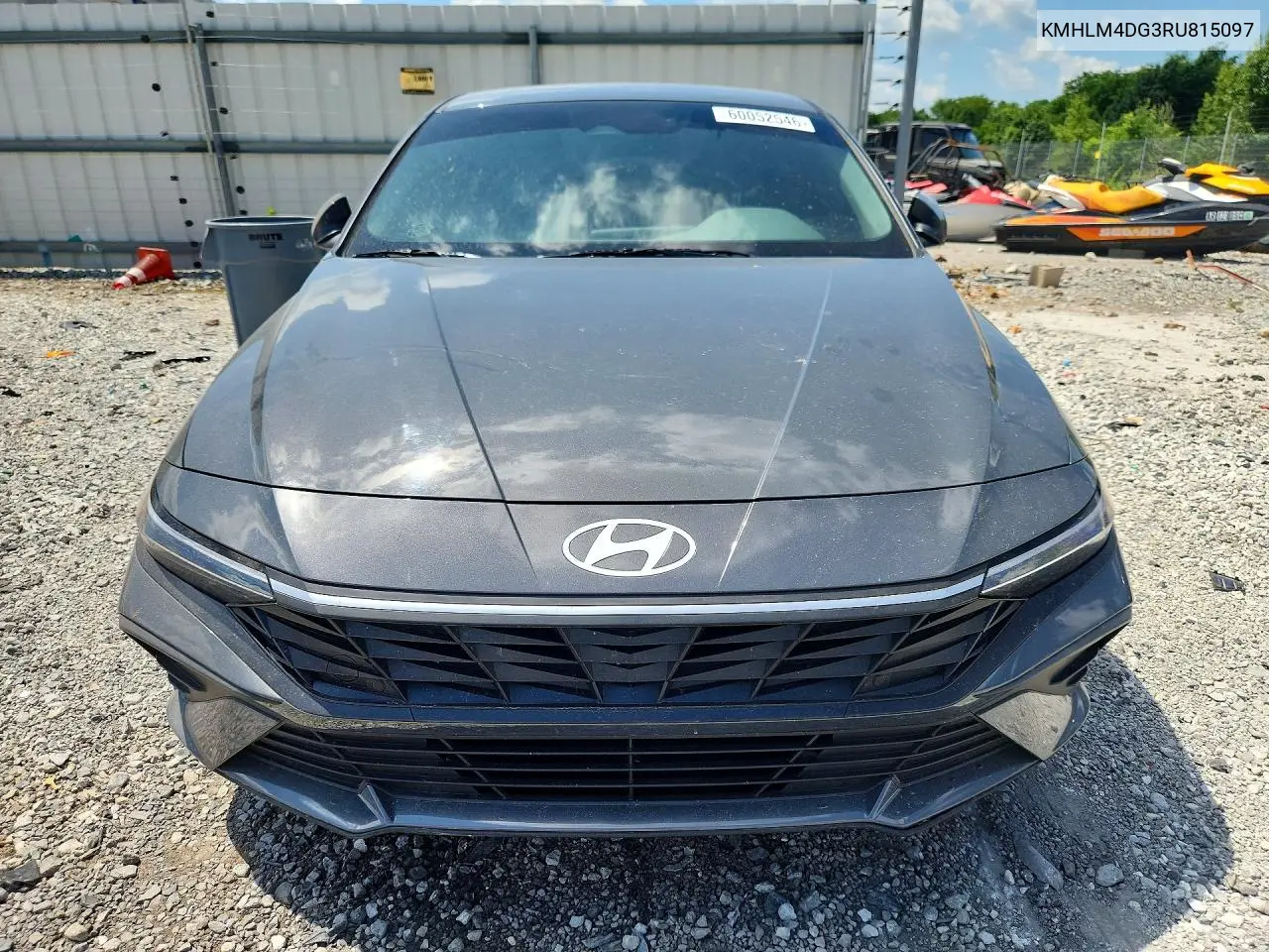 2024 Hyundai Elantra Sel VIN: KMHLM4DG3RU815097 Lot: 60052546