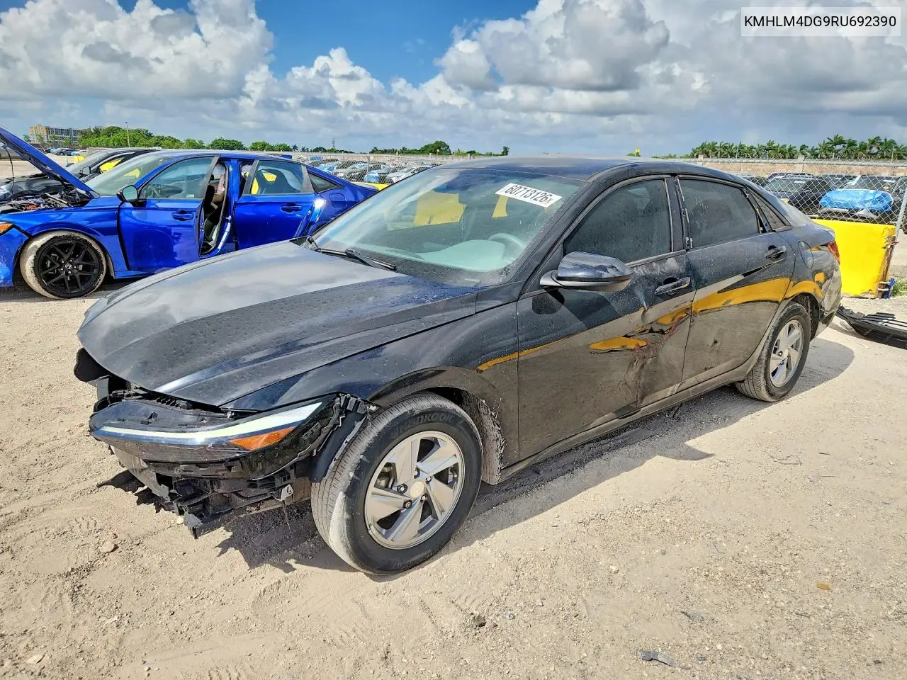 2024 Hyundai Elantra Sel VIN: KMHLM4DG9RU692390 Lot: 60713126