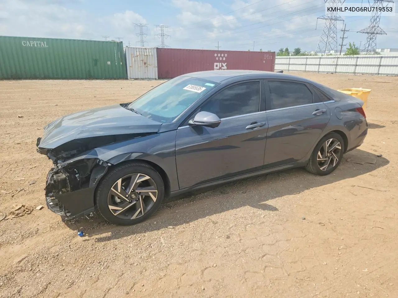 2024 Hyundai Elantra Limited VIN: KMHLP4DG6RU719553 Lot: 61865636