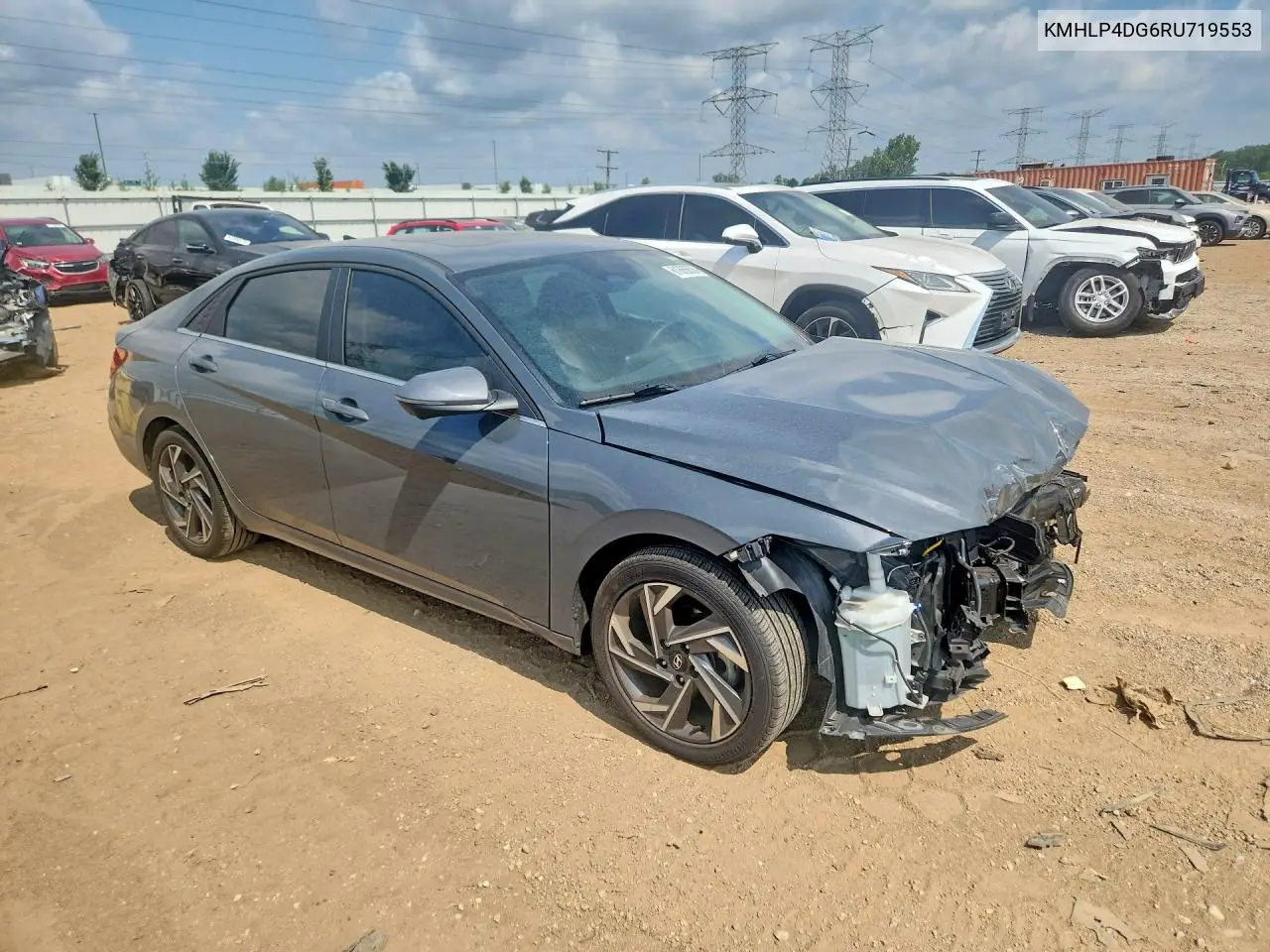 2024 Hyundai Elantra Limited VIN: KMHLP4DG6RU719553 Lot: 61865636