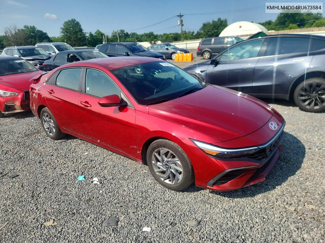 2024 Hyundai Elantra Sel VIN: KMHLM4DG4RU673584 Lot: 62199516