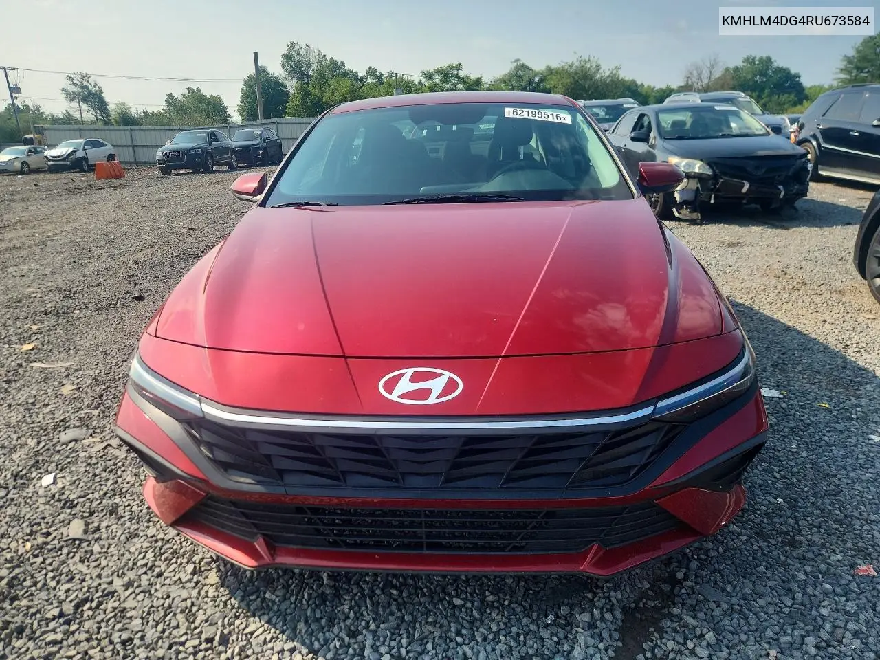 2024 Hyundai Elantra Sel VIN: KMHLM4DG4RU673584 Lot: 62199516