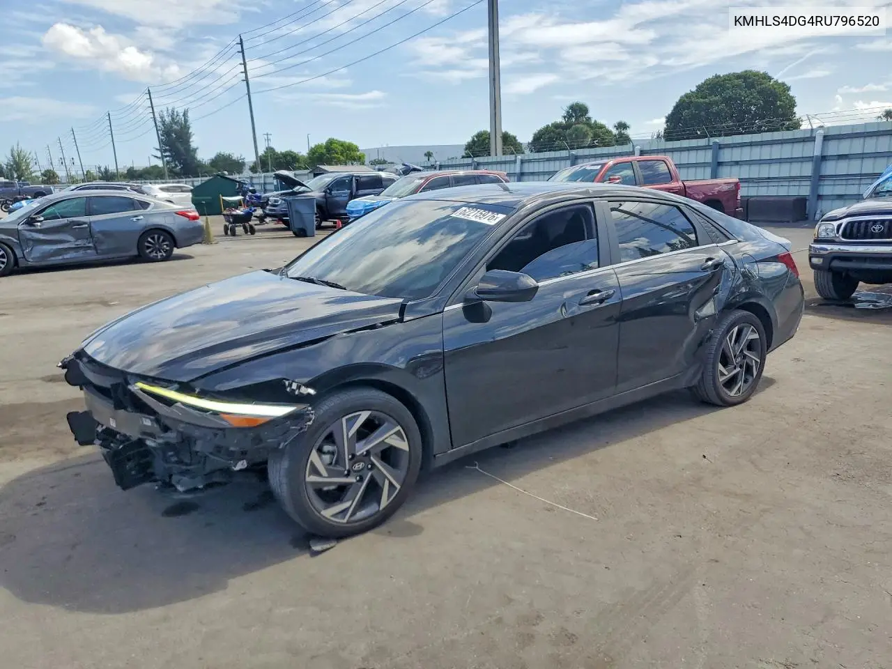 2024 Hyundai Elantra Sel VIN: KMHLS4DG4RU796520 Lot: 62215976