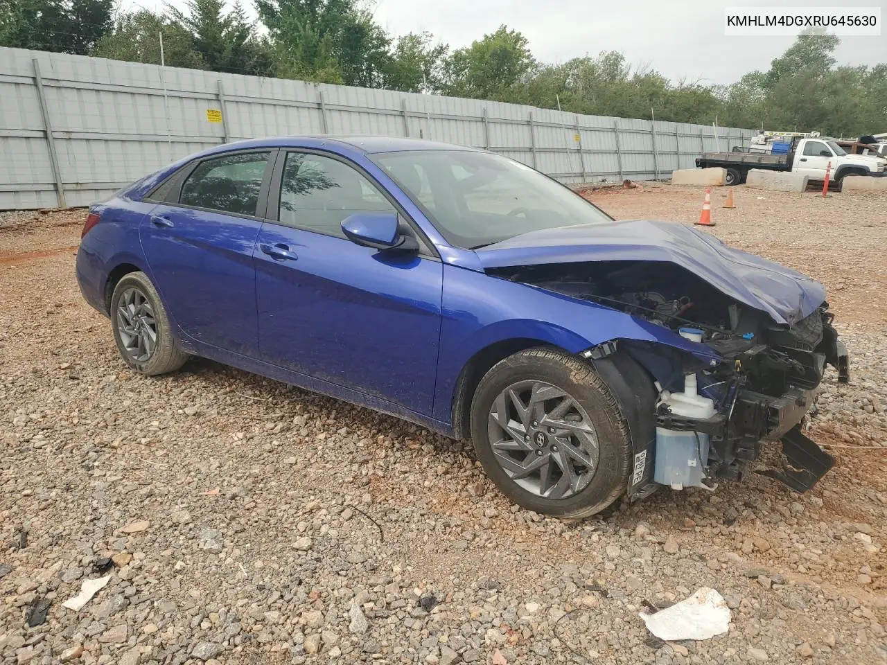 KMHLM4DGXRU645630 2024 Hyundai Elantra Sel