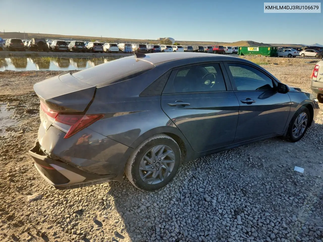 KMHLM4DJ3RU106679 2024 Hyundai Elantra Blue