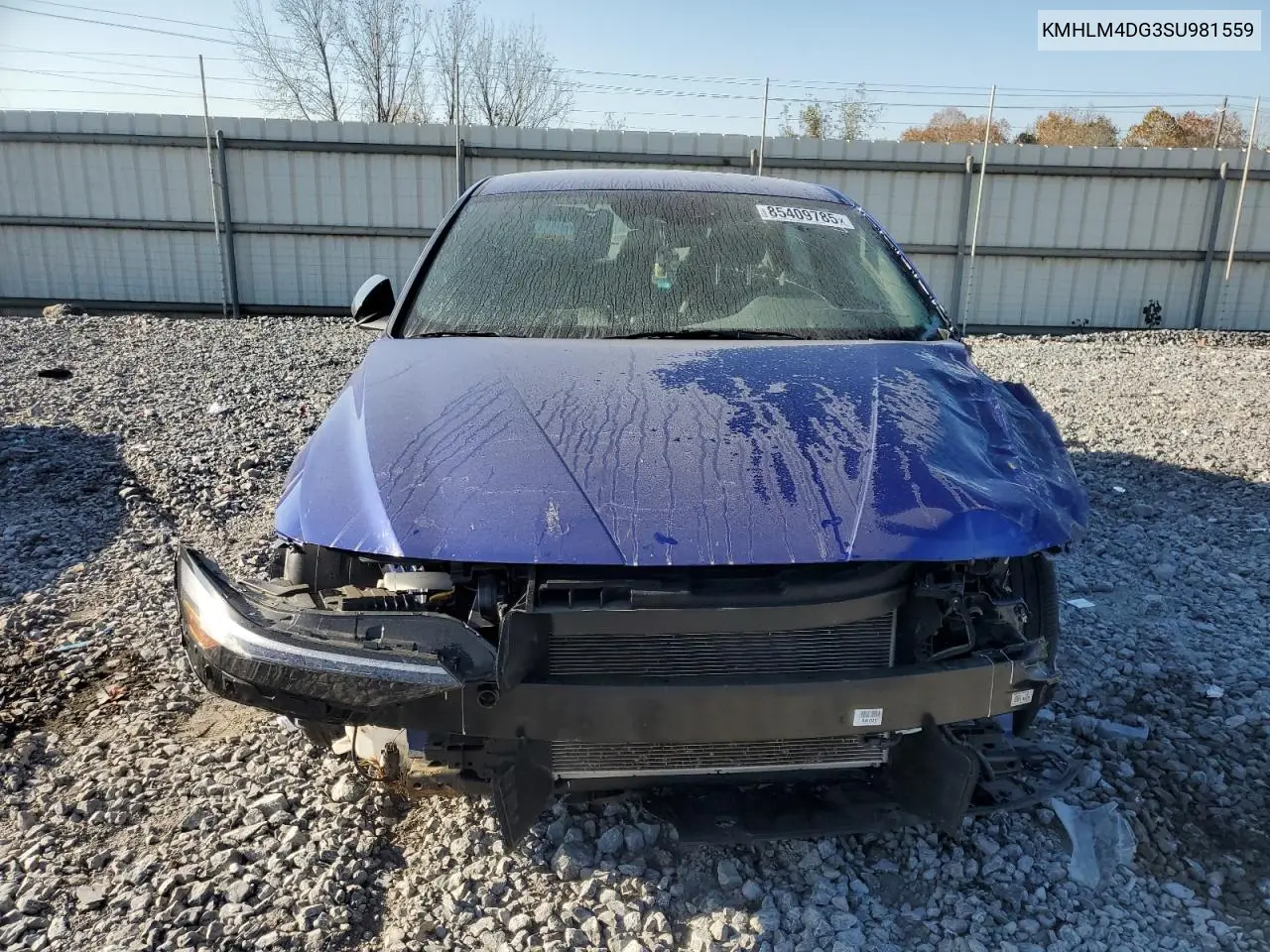 KMHLM4DG3SU981559 2025 Hyundai Elantra Sel Sport