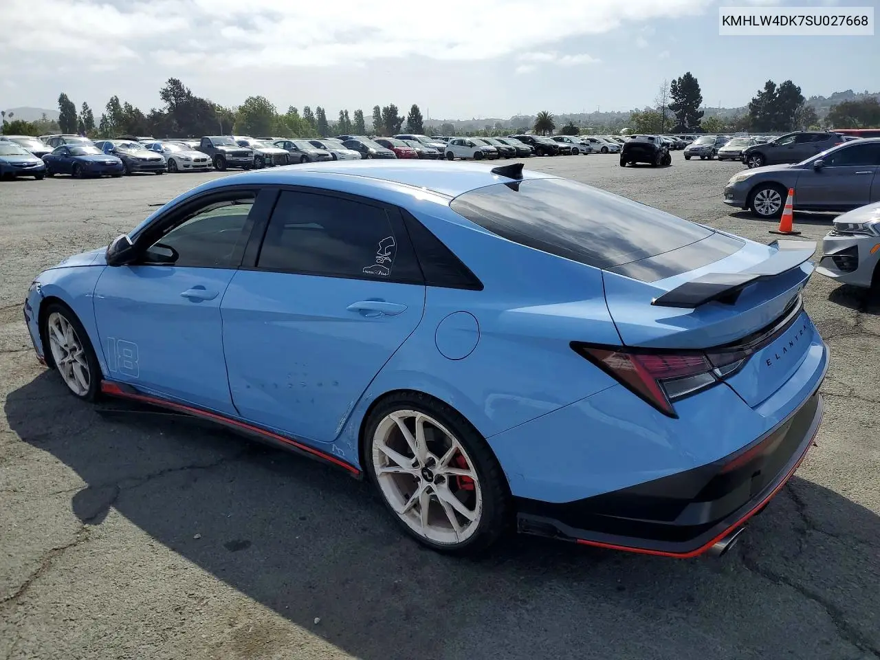 2025 Hyundai Elantra N Base VIN: KMHLW4DK7SU027668 Lot: 59379466